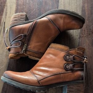 PIKOLINOS Brown Leather Ankle Boots